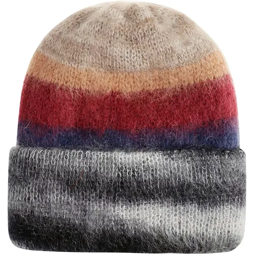 Beanies, male, , Size: ONE SIZE Striped Wool Polyester Hat - Missoni - Modalova