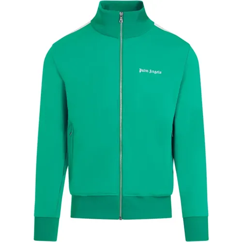Grüne Klassische Logo Track Jacket , Herren, Größe: XL - Palm Angels - Modalova