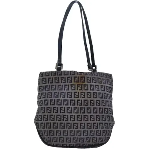 Pre-owned Tote Bags, female, , Size: ONE SIZE Pre-owned Canvas handbags - Fendi Vintage - Modalova