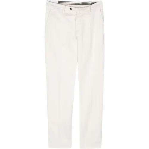 Luigi Bianchi Trousers Cream , male, Sizes: M, XL - Luigi Bianchi Mantova - Modalova