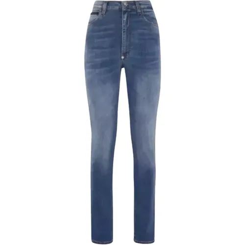 High-Waist Denim Jeans - Philipp Plein - Modalova