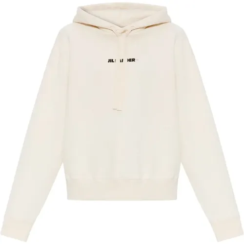 Hoodie mit Logo , Damen, Größe: M - Jil Sander - Modalova