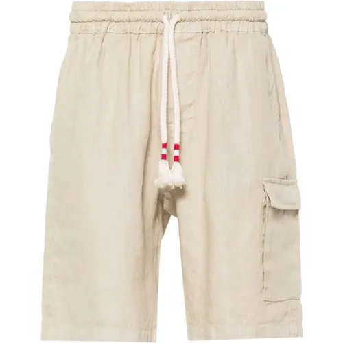 Leinen Shorts mit Taschen , Herren, Größe: XL - MC2 Saint Barth - Modalova