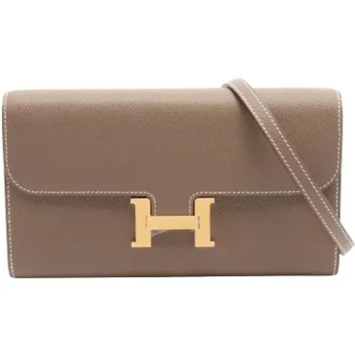 Pre-owned Cross Body Bags, female, , Size: ONE SIZE Pre-owned Leather shoulder-bags - Hermès Vintage - Modalova