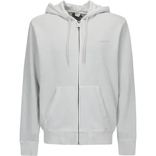 Zip Hoodie Sweatshirt with Logo , male, Sizes: S, L - Carhartt WIP - Modalova