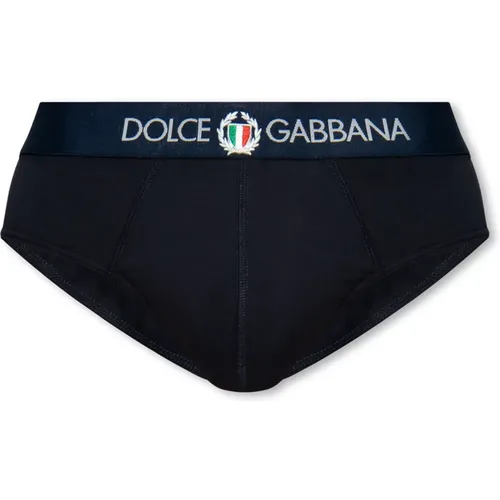 Briefs with logo , male, Sizes: L, S, 2XL, XL, M - Dolce & Gabbana - Modalova