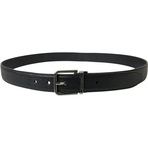 Elegant Leather Belt , male, Sizes: 90 CM - Dolce & Gabbana - Modalova