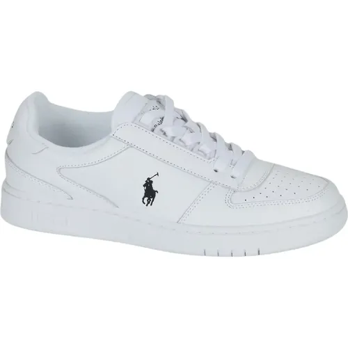 Bianco Nero Court Sneaker , male, Sizes: 9 UK, 10 UK, 8 UK, 7 UK - Polo Ralph Lauren - Modalova