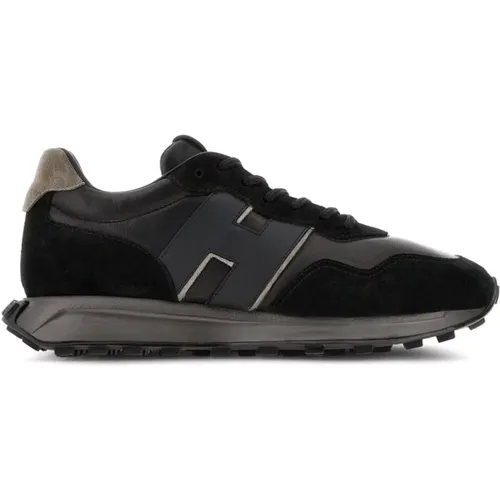 H601 Allacciato H Patch Sneakers , male, Sizes: 9 UK - Hogan - Modalova