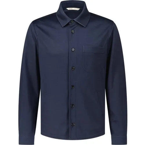 Silk-Cotton Blend Shirt , male, Sizes: 3XL, L - Maurizio Baldassari - Modalova