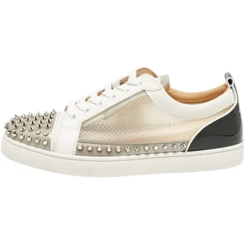 Pre-owned Canvas sneakers , male, Sizes: 9 UK - Christian Louboutin Pre-owned - Modalova