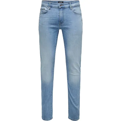 Slim LBD 8263 AZG DNM Noos Jeans , male, Sizes: W33 L32, W31 L30, W34 L32 - Only & Sons - Modalova