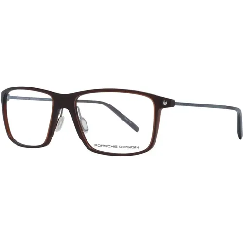 Glasses, male, , Size: ONE SIZE Trapezium Optical Frames with Case - Porsche Design - Modalova