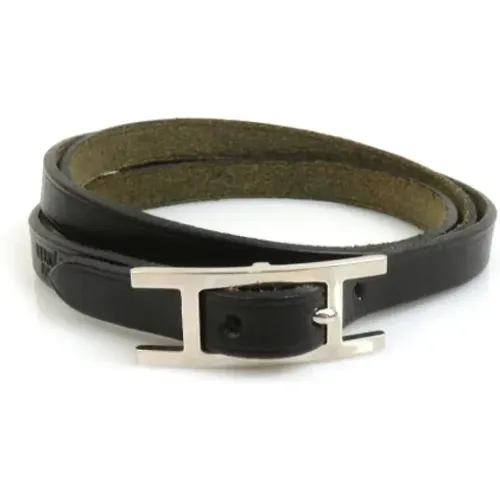 Pre-owned Jewellery, female, , Size: ONE SIZE Pre-owned Leather bracelets - Hermès Vintage - Modalova