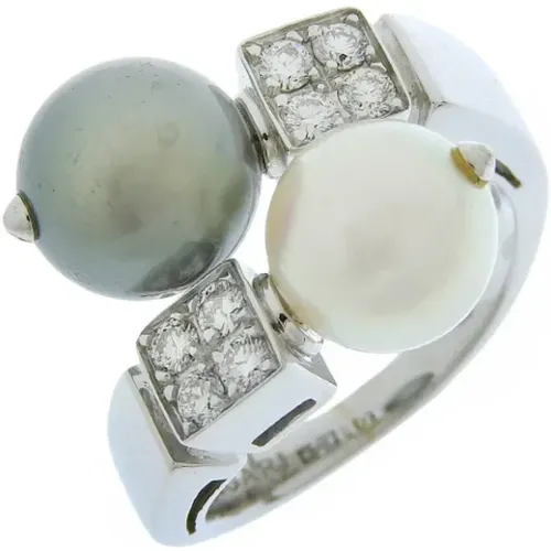 Pre-owned Jewellery, female, , Size: ONE SIZE Pre-owned White Gold rings - Bvlgari Vintage - Modalova