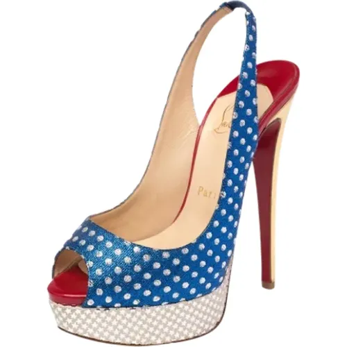 Pre-owned Fabric heels , female, Sizes: 3 UK - Christian Louboutin Pre-owned - Modalova