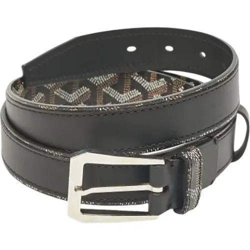 Pre-owned Belts, female, , Size: ONE SIZE Pre-owned Coated canvas belts - Goyard Vintage - Modalova