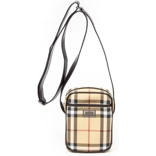 Pre-owned Cross Body Bags, female, , Size: ONE SIZE Pre-owned Canvas shoulder-bags - Burberry Vintage - Modalova