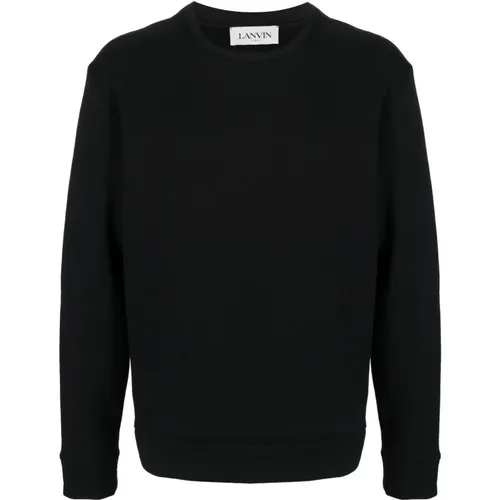 Sweatshirts, male, , Size: XS Photograph Print Long Sleeve Sweatshirt - Lanvin - Modalova