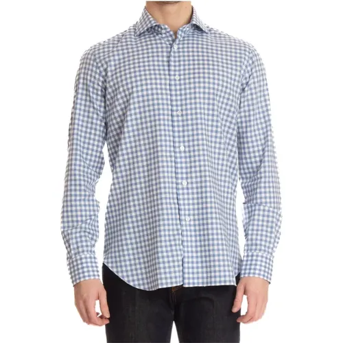 Classic Flannel Check Shirt , male, Sizes: XL, 3XL, M - Barba - Modalova