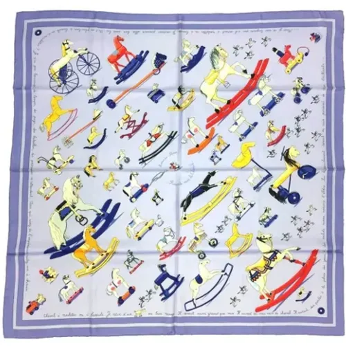 Pre-owned Scarves, female, , Size: ONE SIZE Pre-owned Silk scarves - Hermès Vintage - Modalova