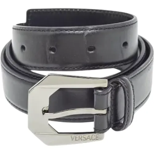 Pre-owned Belts, male, , Size: ONE SIZE Pre-owned Leather belts - Versace Pre-owned - Modalova