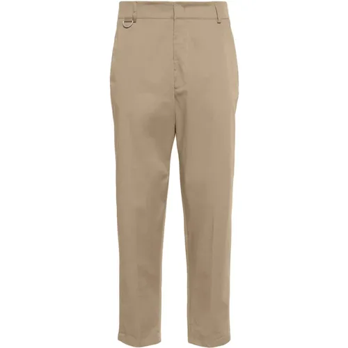 Chinos, male, , Size: W32 Cotton Twill Pants - Low Brand - Modalova