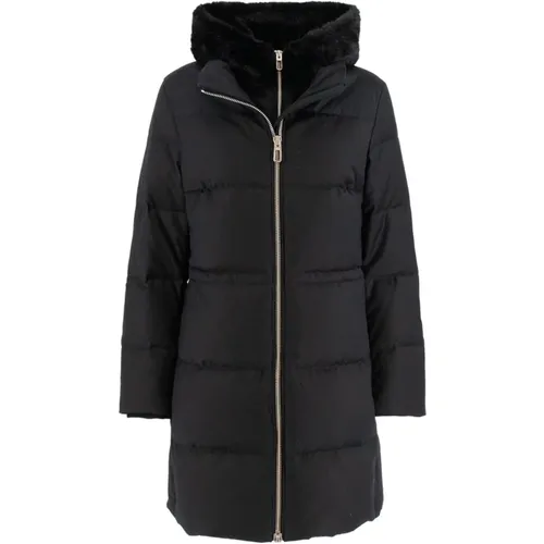 Parkas, female, , Size: M Hooded Double Zip Jacket - Duno - Modalova