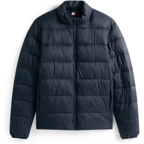 Down Jackets, male, , Size: L Navy Padded Jacket - Tommy Hilfiger - Modalova