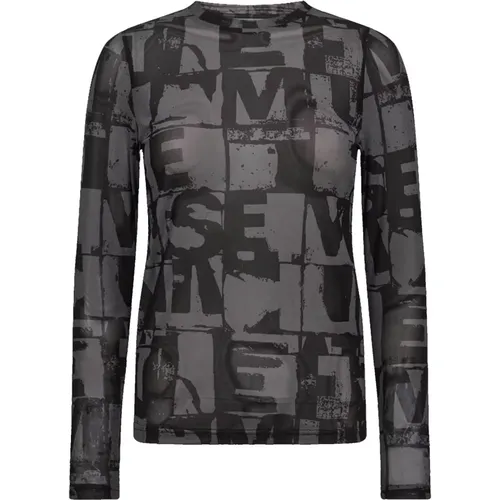 Weiche und stilvolle Cora Bluse mit coolem Print - Copenhagen Muse - Modalova