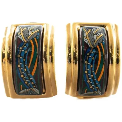 Pre-owned Jewellery, female, , Size: ONE SIZE Pre-owned Metal earrings - Hermès Vintage - Modalova