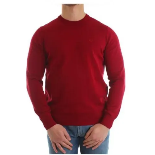 Round Neck Knitwear, Clic Essential Sweater , male, Sizes: 2XL - Emporio Armani - Modalova