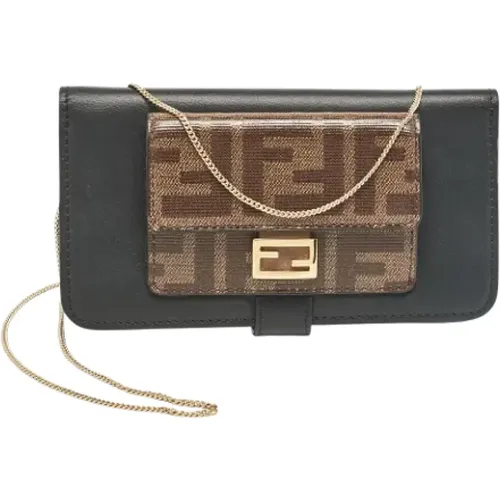 Pre-owned Cross Body Bags, female, , Size: ONE SIZE Pre-owned Canvas home-office - Fendi Vintage - Modalova