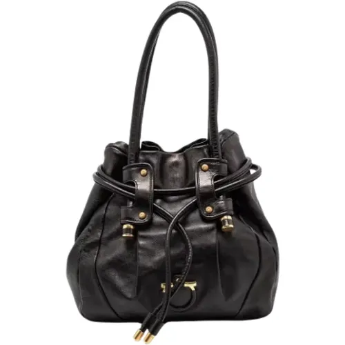 Pre-owned Leather shoulder-bags , female, Sizes: ONE SIZE - Salvatore Ferragamo Pre-owned - Modalova