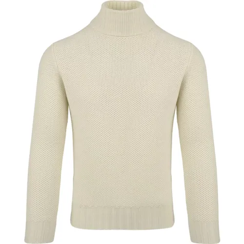 Turtlenecks, male, , Size: XL Dv3Ml Wm7Q 020 White Turtleneck - Filippo De Laurentiis - Modalova