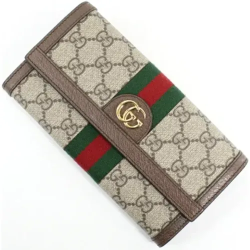 Pre-owned Wallets, female, , Size: ONE SIZE Pre-owned Leather wallets - Gucci Vintage - Modalova