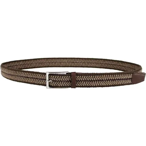 Adjustable Leather Belt , male, Sizes: 105 CM, 110 CM - Harmont & Blaine - Modalova