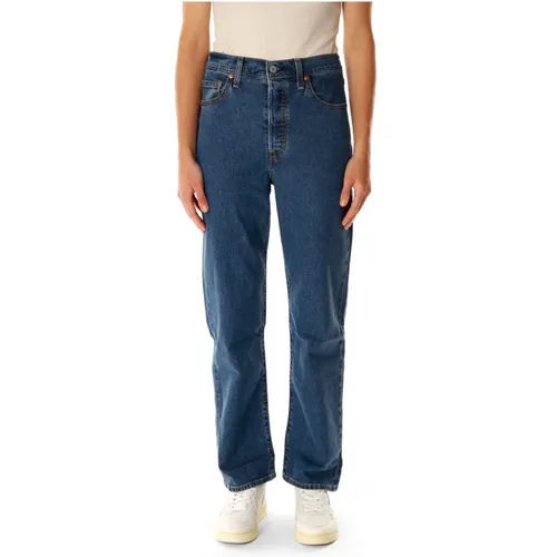 Levi's, High Waist Straight Fit Knöchellange Jeans , Damen, Größe: W28 L31 - Levis - Modalova