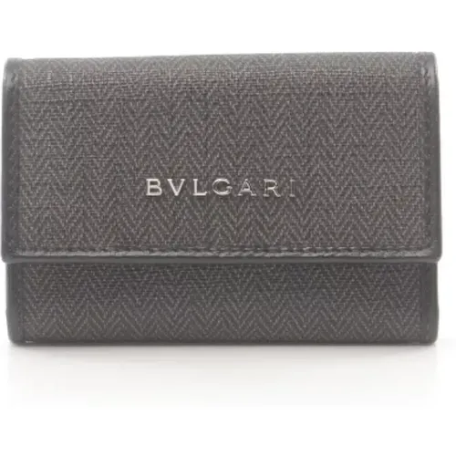 Pre-owned Accessories, male, , Size: ONE SIZE Pre-owned Canvas key-holders - Bvlgari Vintage - Modalova