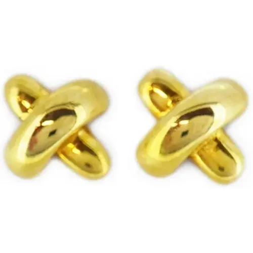 Pre-owned Gold earrings , female, Sizes: ONE SIZE - Tiffany & Co. Pre-owned - Modalova