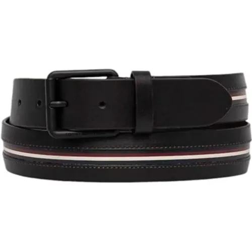 Belts, male, , Size: 90 CM Leather Belt Men's Collection - Tommy Hilfiger - Modalova