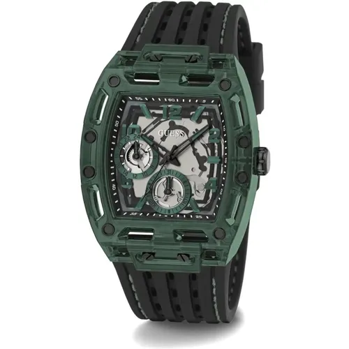 Multifunction Phoneix Watch Black , male, Sizes: ONE SIZE - Guess - Modalova