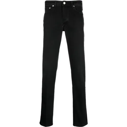Slim Fit Jeans, 99% Baumwolle, 1% Elastan , Herren, Größe: W40 - Barba - Modalova