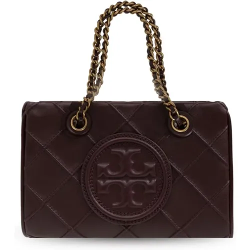 Bordeaux Diamantgesteppte Lederhandtasche - TORY BURCH - Modalova