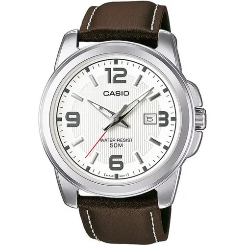 Mens Watch Mtp-1314Pl-7Avef, Quartz, 43mm, 5Atm , male, Sizes: ONE SIZE - Casio - Modalova