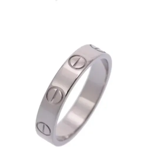 Pre-owned Jewellery, female, , Size: ONE SIZE Pre-owned Silver rings - Cartier Vintage - Modalova