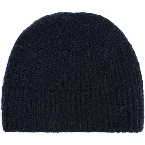 Beanies, male, , Size: ONE SIZE Navy M.k. Hat 02840-Moss 9709 - Dries Van Noten - Modalova