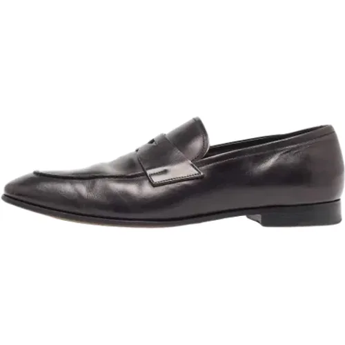 Pre-owned Flats, male, , Size: 11 US Pre-owned Leather flats - Prada Vintage - Modalova