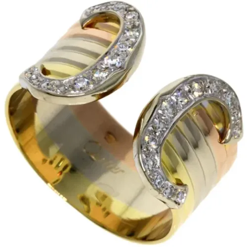 Pre-owned Rose Gold rings , female, Sizes: ONE SIZE - Cartier Vintage - Modalova