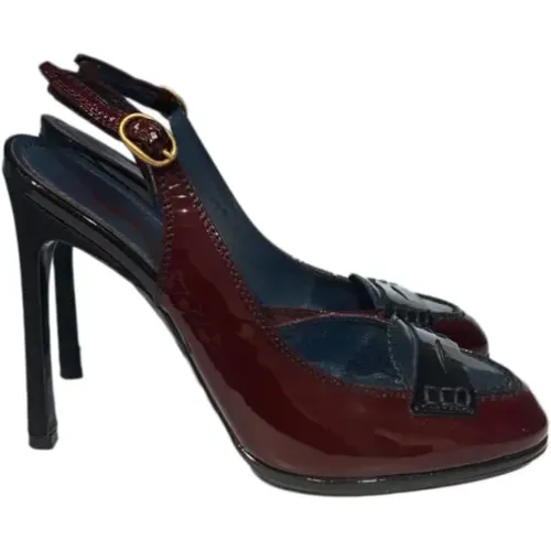 Pre-owned Pumps, female, , Size: 5 1/2 US Pre-owned Leather heels - Yves Saint Laurent Vintage - Modalova